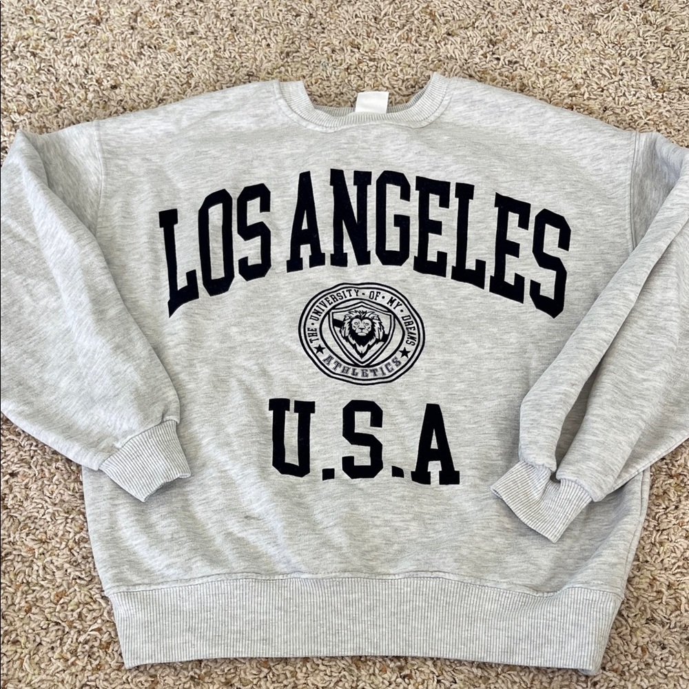 ZARA girls gray sweatshirt 13-14